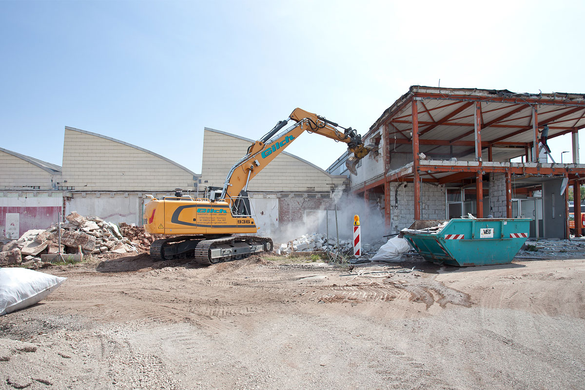 Abbruch vor Burg Abenberg